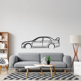 Evo VI Detailed Silhouette Metal Wall Art